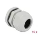 Delock PG25 tömszelence 10 db. szürke (60225)