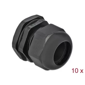 Delock PG29 tömszelence 10 db. fekete (60226)