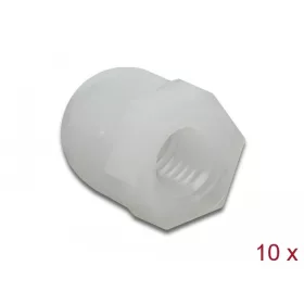   Delock 10 db. természetes színű hatszögletű védősapka M6 csavarmenet kialakítással a belsejében (60236)