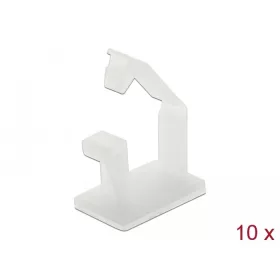 Delock öntapadós kábeltartó zárócsattal, 10db (60250)