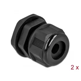   Delock Kábel tömszelence PG16 kerek kábelekhez 2 db. Fekete (60365)