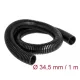 Delock Kábelvédő borítás 1 m x 34,5 mm fekete (60460)