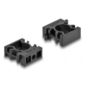   Delock Kábel borító tartó záróklippel 10 mm 8 db. fekete (60481)