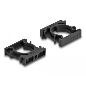   Delock Kábel borító tartó záróklippel 21,2 mm 4 db. fekete (60485)