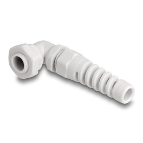   Delock Kábel tömszelence PG7 90  hajlított feszültség mentesítős szürke (60526)