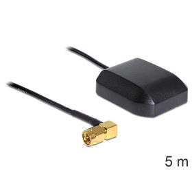   Navilock GNSS GLONASS+GPS antenna NL-280GG SMA csatlakozó 90 , RG-174 5 m-es RG-174 csatlakozókábell