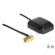 Navilock GNSS GLONASS+GPS antenna NL-280GG SMA csatlakozó 90 , RG-174 5 m-es RG-174 csatlakozókábell
