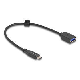   Delock USB 10 Gbps koax kábel USB Type-C  apa   A-típusú anya 25 cm hosszú (60567)