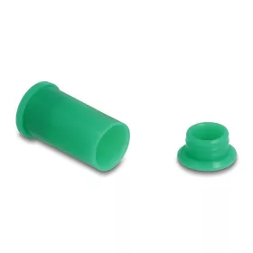   Delock DL4 portakaró apa és anya csatlakozókhoz, szilikon, 2-részes, zöld 10 db.-os szett (60673)