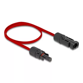   Delock DL4 napelemes lapos kábel apa - anya 60 cm piros (60674)