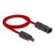 Delock DL4 napelemes lapos kábel apa - anya 1 m piros (60676)