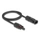 Delock DL4 napelemes lapos kábel apa - anya 1 m fekete (60677)