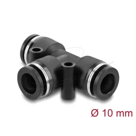   Delock Pneumatikus csatlakozó 10 mm, két rögzítőfurattal, T-alakú