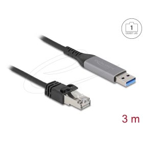   Delock USB LAN kábel USB A-típusú   RJ45 Gigabites Ethernet, 3 m
