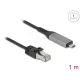 Delock USB LAN kábel USB Type-C    RJ45 Gigabites Ethernet, 1 m