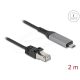 Delock USB LAN kábel USB Type-C    RJ45 Gigabites Ethernet, 2 m