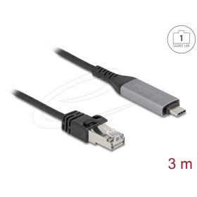   Delock USB LAN kábel USB Type-C    RJ45 Gigabites Ethernet, 3 m