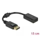 Delock Adapter DisplayPort 1.1-dugós csatlakozó -HDMI-csatlakozóhüvely passzív fekete
