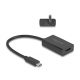 Delock Adapter HDMI anya - USB Type-C  apa (DP Alt Mode) 4K, PD 100 W-tal (61058)