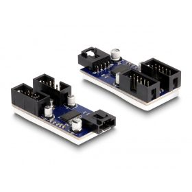   Delock USB 2.0 külső csatlakozósorral dugó, 2 portos (61100)