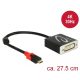 Delock Adapter USB Type-C  csatlakozódugóval > DVI csatlakozóhüvellyel (DP váltakozó mód) 4K 30 Hz (61213)