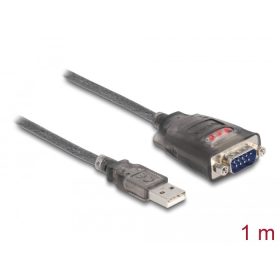   Delock USB 2.0 Type-A - 1 x Serial RS-232 D-Sub 9 pin apa adapter 1m (61400)