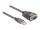 Delock Adapter A-típusú USB 2.0 - 1 x soros RS-232 D-Sub 9 tűs apa anyacsavarokkal, 3 db. LED-del 0,2 m (61412)