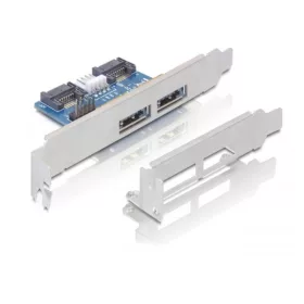 Delock Slot konzol 2x eSATAp 5V/12V
