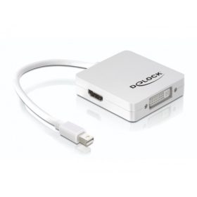   Delock DL61768 Displayport mini -> Displayport / HDMI / DVI 29 tűs adapter