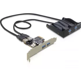   DeLock 2+2x USB 3.0 bővítő kártya PCIe + front panel (61893)