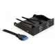 Delock előlapi USB HUB 4 portos fekete (61896)