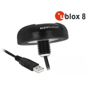   Navilock GNSS Beidou Galileo Galileo Glonass GPS NL-8004U u-blox 8 USB tetőre szer. 4,50 m Navilock