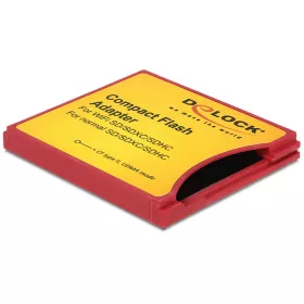   Delock Compact Flash-adapter > iSDIO (WiFi SD), SDHC, SDXC memóriakártyákhoz, 25Mbps (62542)