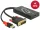 Delock 62596 DVI-dugós csatlakozó > Displayport adapter, fekete
