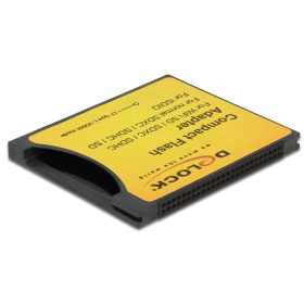   Delock Compact Flash-adapter > iSDIO (WiFi SD), SDHC, SDXC memóriakártyához, 25Mbps (62637)