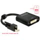 Delock Adapter mini Displayport 1.2-dugós csatlakozó csavarral > DVI-csatlakozóhüvely 4K aktív feket (62639)