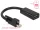Delock Adapter mini Displayport 1.2-dugós csatlakozó csavarral > HDMI-csatlakozóhüvely 4K aktív feke (62640)