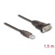 Delock USB 2.0 Type-A - 1 x Serial RS-232 D-Sub 9 pin apa adapter 1,5m (62645)