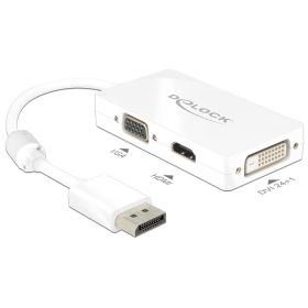   DeLock 62655 DisplayPort apa -> VGA / HDMI / DVI adapter fehér
