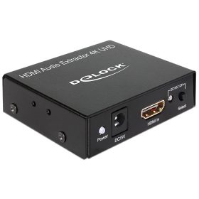 Delock HDMI sztereó / 5.1  csatornás Audio Extractor 4K