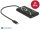 Delock Adapter Thunderbolt  3 csatlakozódugóval > 2 x Displayport csatlakozóhüvellyel 4K 60 Hz
