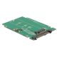 Delock 2.5 -os átalakító U.2 SFF-8639 > M.2 NGFF NVMe M aljzat