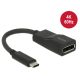 Delock 62748 Adapter USB Type-C csatlakozódugóval > Displayport csatlakozóhüvellyel (DP váltakozó mód) 4K 60 Hz