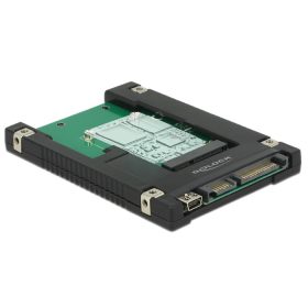   Delock 2.5 -os SATA-átalakító, 22 tus / USB 2.0 Mini-B típusú > 1 x mSATA / Mini PCIe-nyílás (62853)