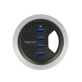 Delock 4 porttal rendelkező asztali USB 3.0 elosztó