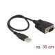 Delock USB 2.0 A-típusú > 1 x soros RS-232 DB9 apa kábel 45cm  (62958)