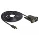 Delock Adapter, USB Type-C  > 1 db soros DB9 RS-232
