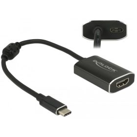   Delock Adapter USB Type-C  csatlakozódugóval > HDMI csatlakozóhüvellyel (DP váltakozó mód) 4K 60 Hz