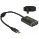 Delock Adapter USB Type-C  csatlakozódugóval > HDMI csatlakozóhüvellyel (DP váltakozó mód) 4K 60 Hz