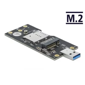   Delock USB 3.0 átalakító, A-típusú csatlakozóval - M.2 B kulcs, SIM-nyílással (63166)